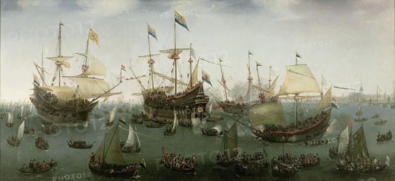 The Return to Amsterdam of the Second Expedition to the East Indies, Hendrik Cornelisz. Vroom, 1599