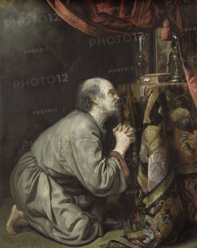 St. Jerome, Matthijs Naiveu, 1676