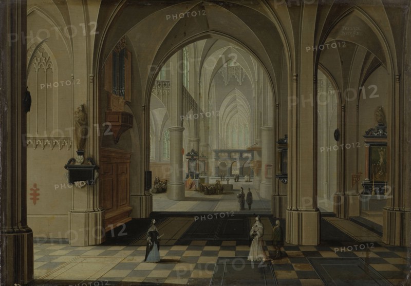 A Church Interior, Pieter Neefs (II), 1630 - 1675