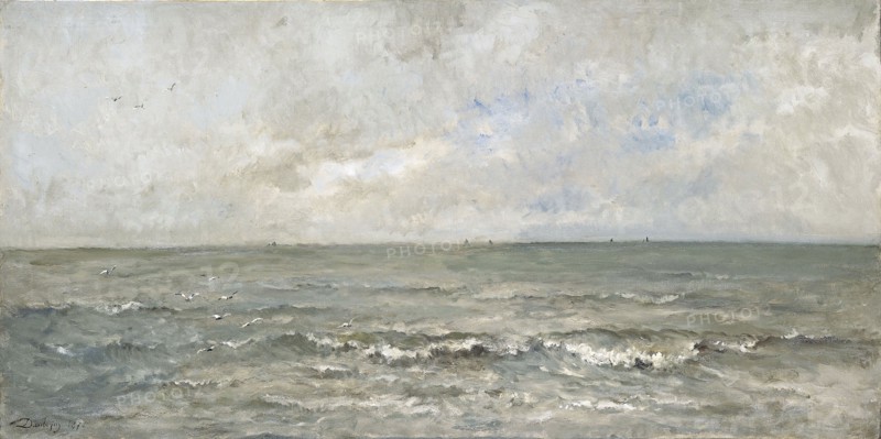 Seascape, Charles FranÃ§ois Daubigny, 1876