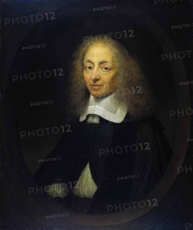 Portrait of Constantijn Huygens (1596-1687), lord of Zuylichem, secretary of Frederik Hendrick, Willem II and Willem III, and poet, Caspar Netscher, 1672