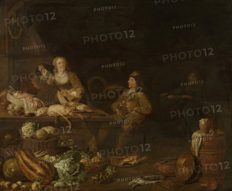 Kitchen Interior, Jan Olis, 1645