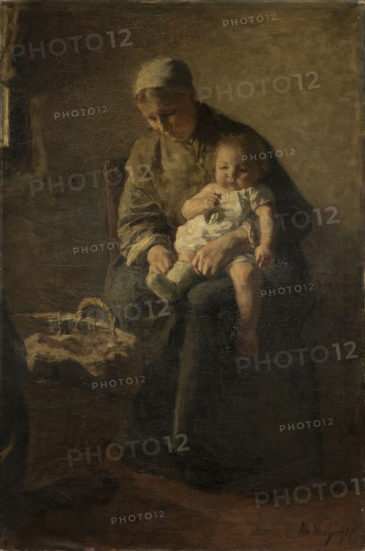 Mother and child, Albert Neuhuys, c. 1880 - c. 1899