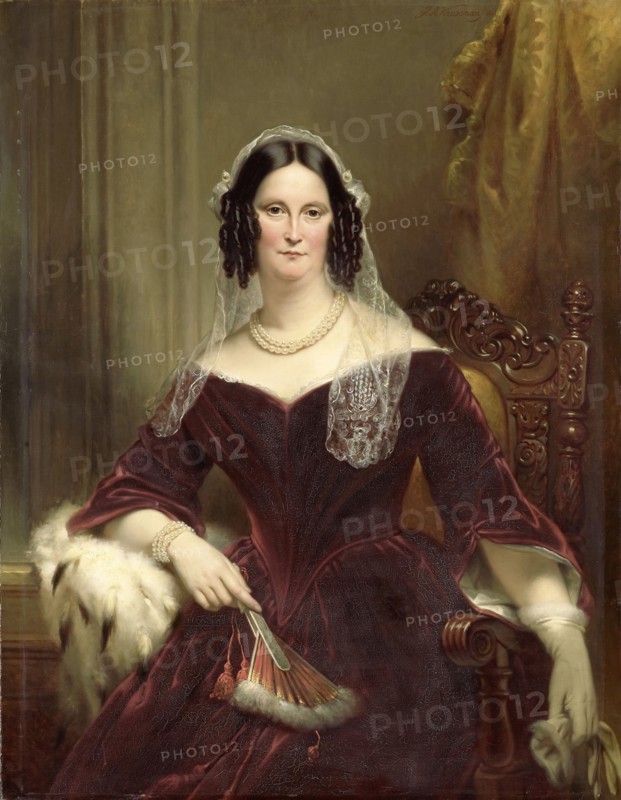Portrait of Dieuwke Fontein, second Wife of Adriaan van der Hoop, Jan Adam Kruseman, 1844