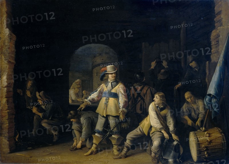 Soldiers in a guardroom, Anthonie Palamedesz., 1647
