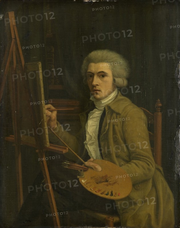 Portrait of a Painter, probably the Artist himself, Willem Uppink, 1788