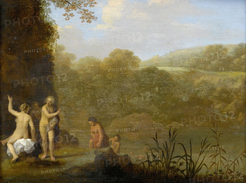 Bathing girls, Cornelis van Poelenburch, after c. 1646