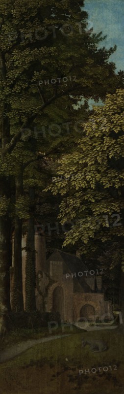 View in a Forest, outer left wing of a triptych, Gerard David, c. 1505 - c. 1515