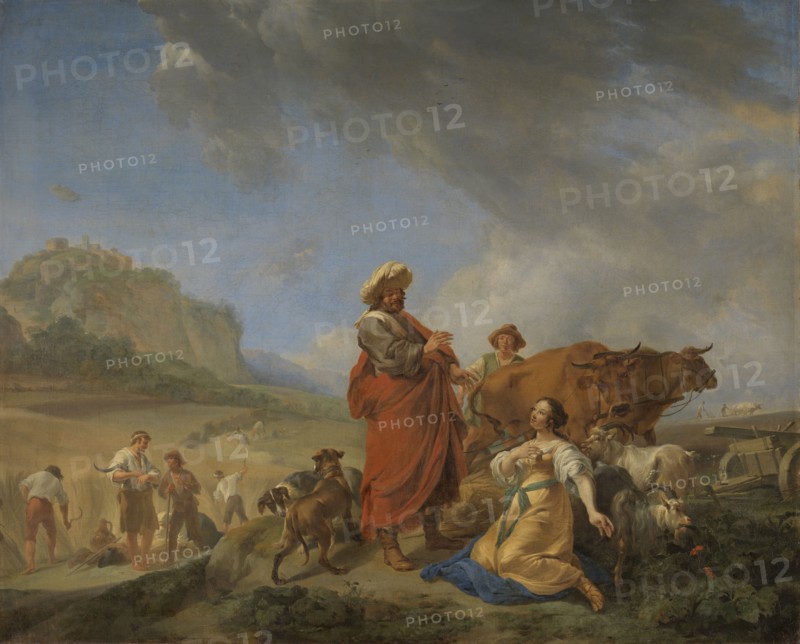 Ruth and Boaz, Nicolaes Pietersz. Berchem, 1640 - 1650