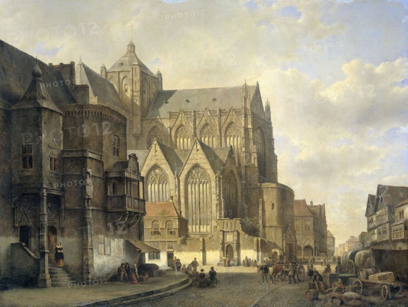 Cityscape, Kasparus Karsen, 1840 - 1880