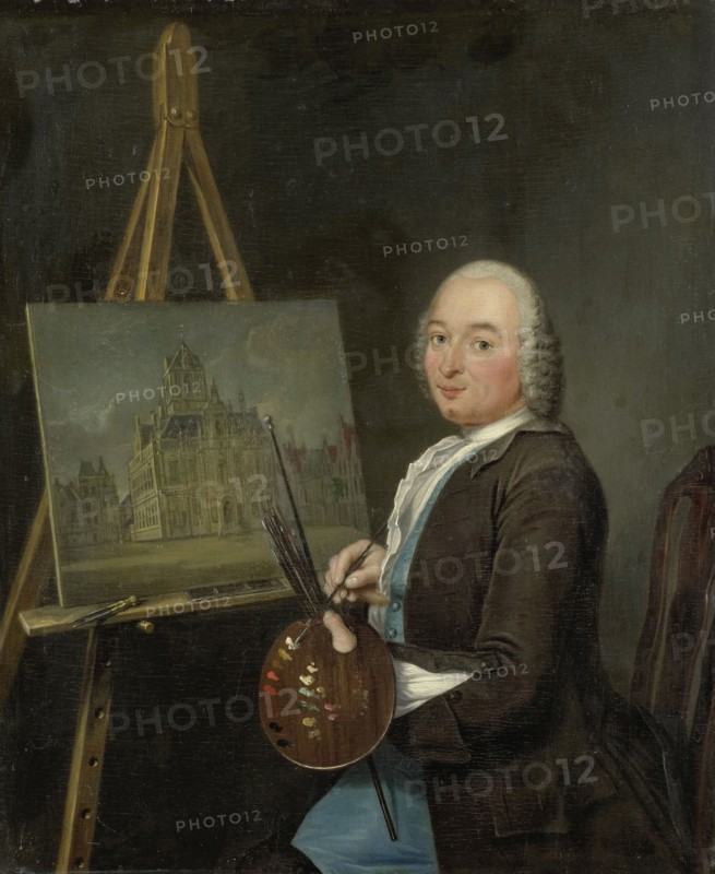 Portrait of Jan ten Compe, Painter and Art Dealer in Amsterdam, Tibout Regters, 1751