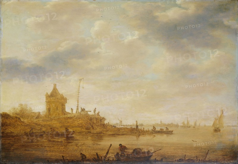 River View with Sentry, Jan van Goyen, 1644