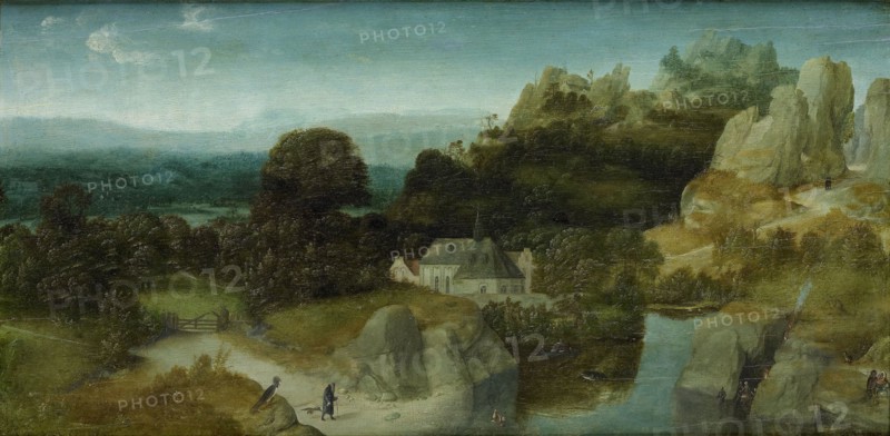 Landscape with the Temptation of Saint Antony Abbot, workshop of Joachim Patinir, c. 1510 - c. 1520