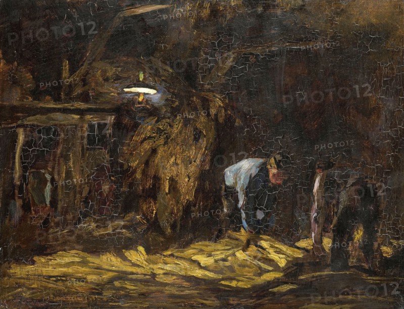 In the barn, Willem de Zwart, 1885 - 1931