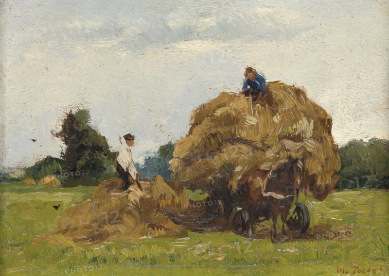 Hay wagon, Willem de Zwart, 1885 - 1931
