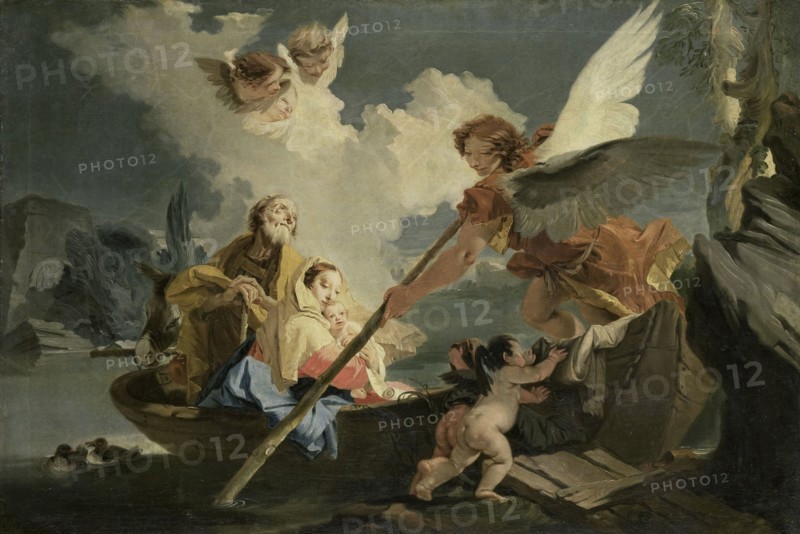 Flight into Egypt, follower of Giovanni Battista Tiepolo, 1750 - 1810