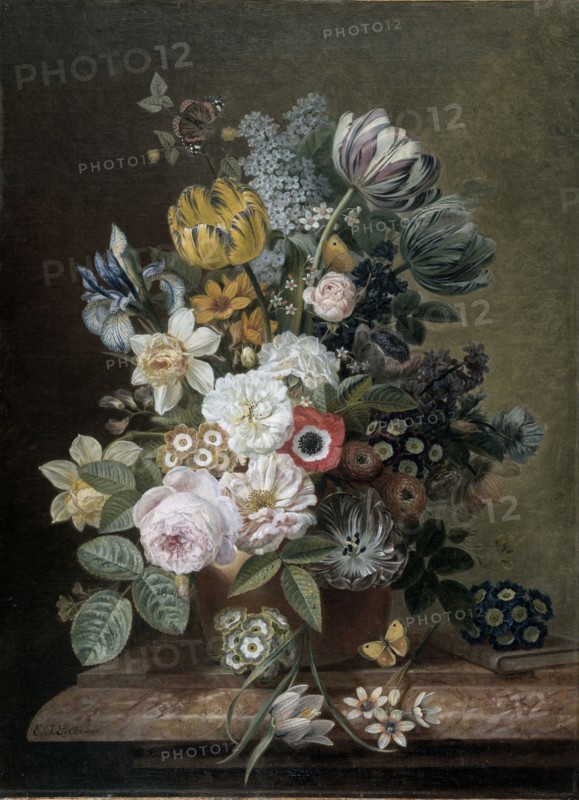 Still Life with Flowers, Eelke Jelles Eelkema, 1815 - 1839