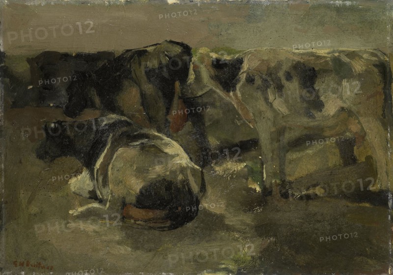 four cows, George Hendrik Breitner, c. 1880 - c. 1923