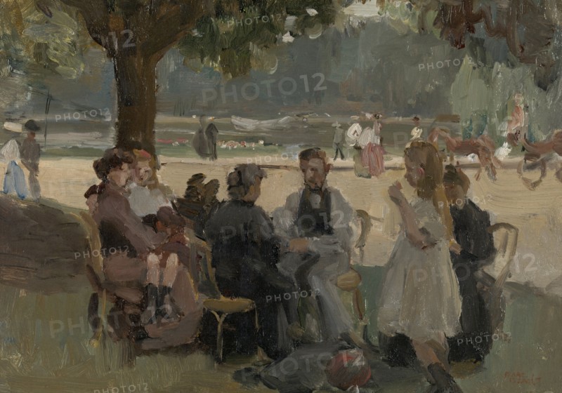 In the Bois de Boulogne near Paris France, Isaac Israels, c. 1906