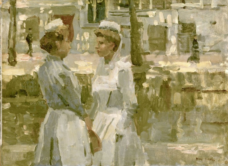 Amsterdam household maids, The Netherlands, Isaac Israels, c. 1890 - c. 1900