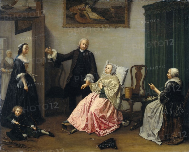 Doctor's Visit, Elisabeth Geertruida Wassenbergh, 1750 - 1760