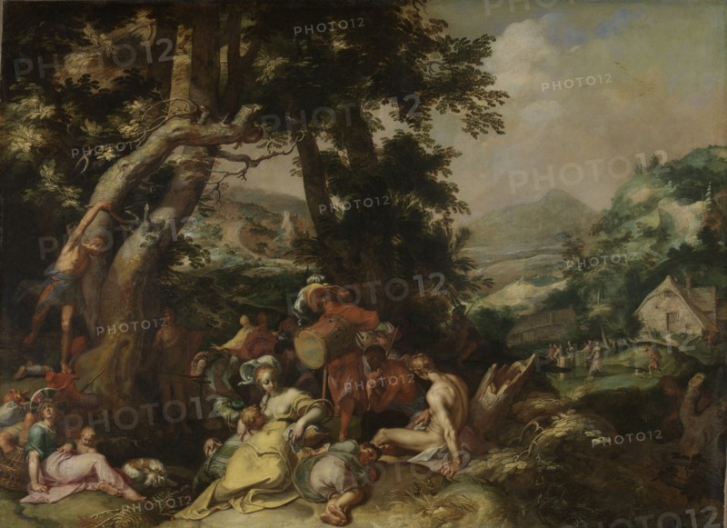 The Preaching of Saint John the Baptist, Abraham Bloemaert, 1590 - 1610