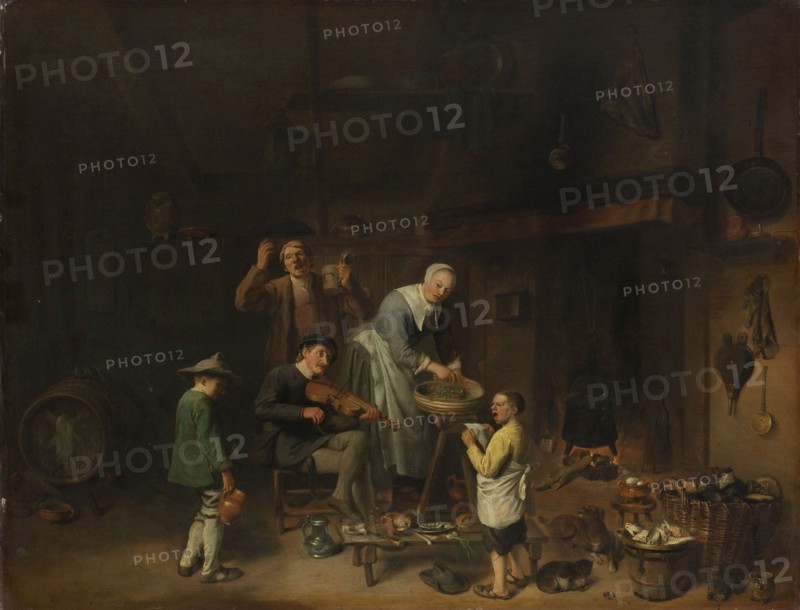 Singing Peasant Family, Pieter Jacobsz. Duyfhuysen, 1640 - 1677