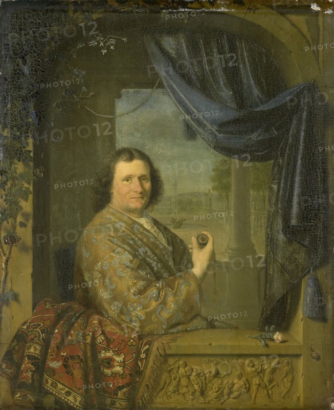Portrait of a Man with a Watch, Pieter Cornelisz. van Slingelandt, 1688
