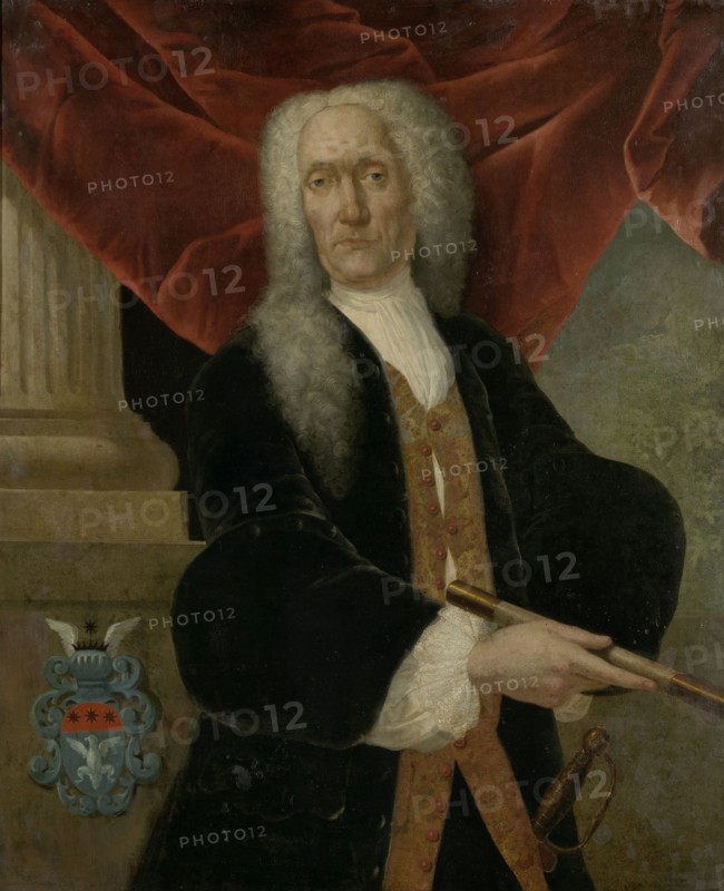 Portrait of Abraham Patras, Governor-General of the Dutch East India Company, Theodorus Justinus Rheen, 1737 - 1745