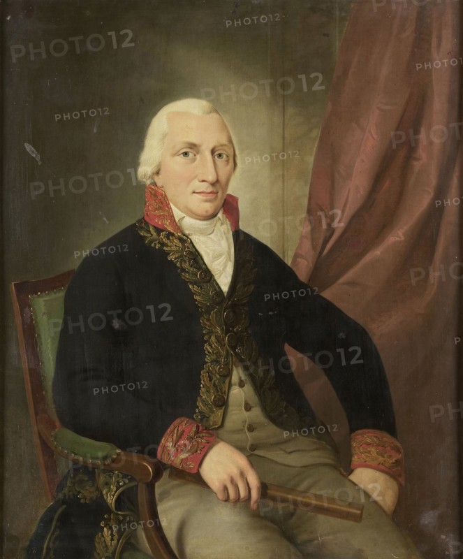 Portrait of Albertus Henricus Wiese, Governor-General of the Dutch East Indies, attributed to Adriaan de Lelie, 1805 - 1810