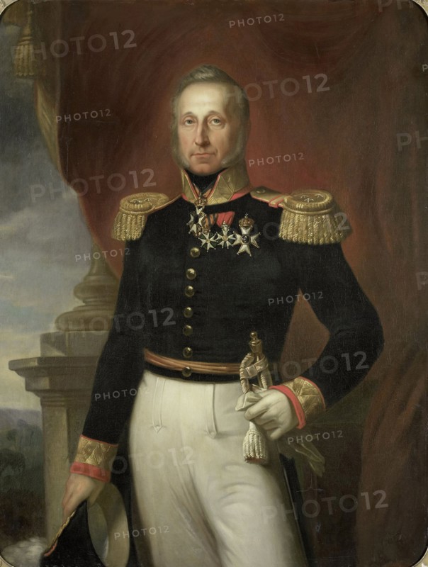 Portrait of Dominique Jacques de Eerens, Governor-General of the Dutch East Indies, copy after Cornelis Kruseman, 1855 - 1858