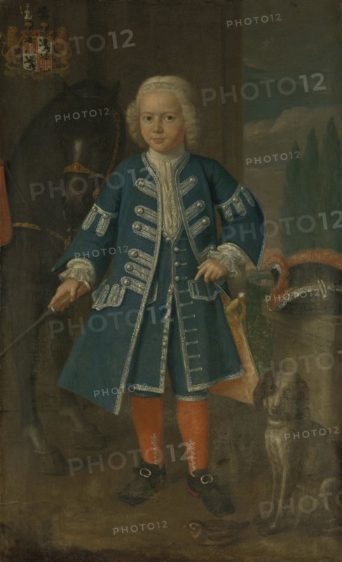 Portrait of Diederik van Hemert, Lord of BabyloniÃ«nbroek at six years of age, Harmen Serin, 1735