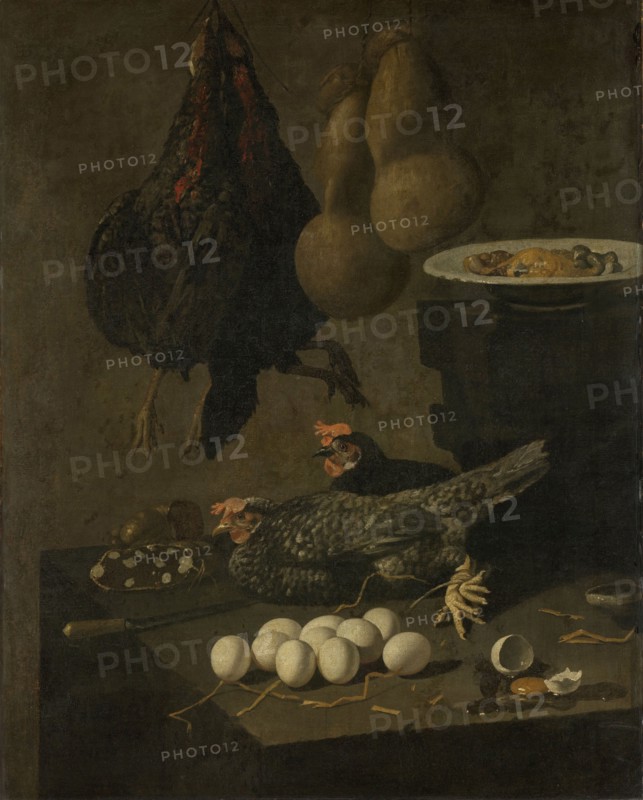 Still Life with Chickens and Eggs, Giovanni Battista Recco, 1640 - 1660