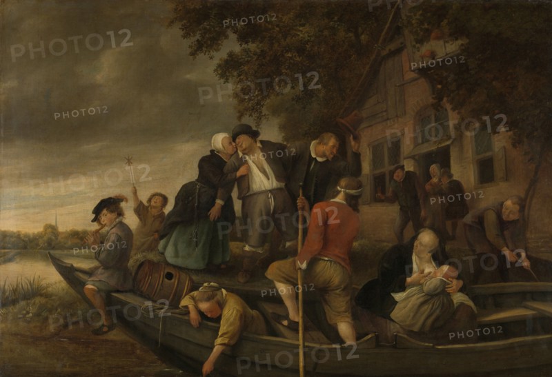 The merry homecoming, Jan Havicksz. Steen, 1670 - 1679