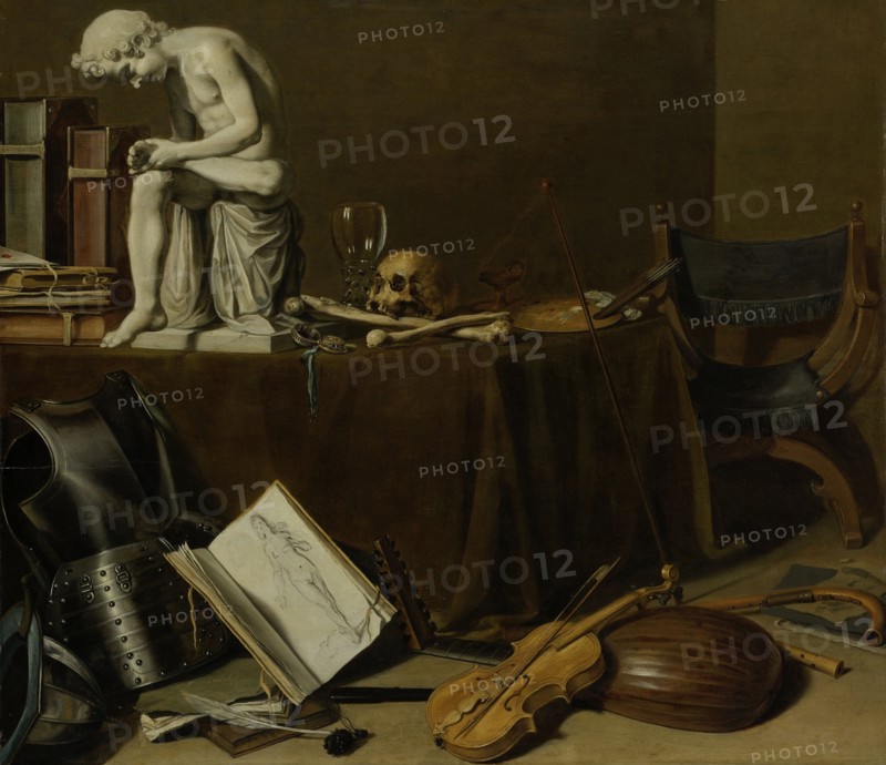 Vanitas Still Life with the Spinario, Pieter Claesz., 1628
