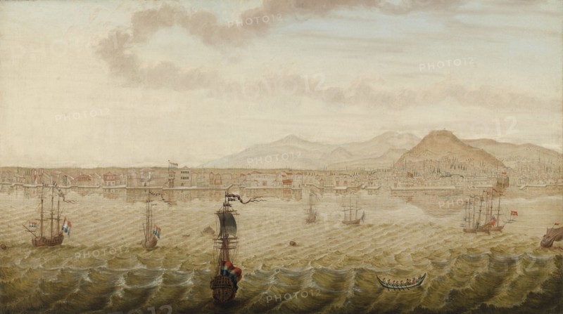 View of Smyrna Izmir Turkey, N. Knop, 1779