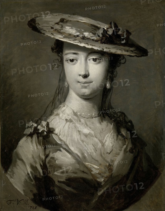 Head of a Young Woman, Frans van der Mijn, 1756