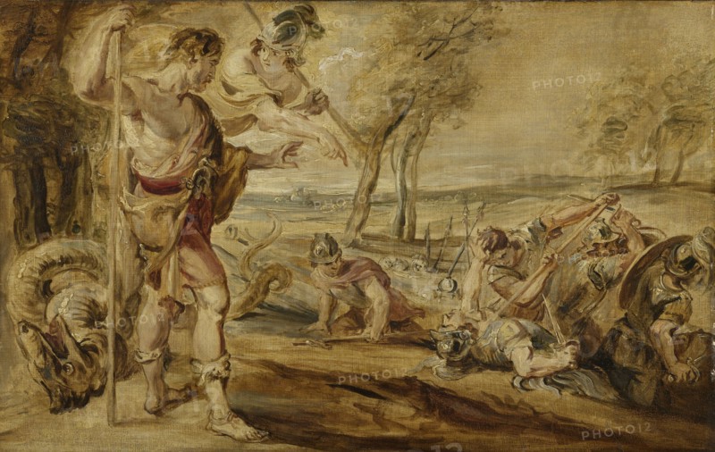 Cadmus sowing dragon's teeth, workshop of Peter Paul Rubens, 1610 - 1690