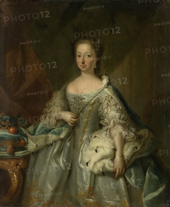 Portrait of Anne of Hanover, Princess Royal and Princess of Orange, Consort of Prince William IV, attributed to Johann Valentin Tischbein, 1753