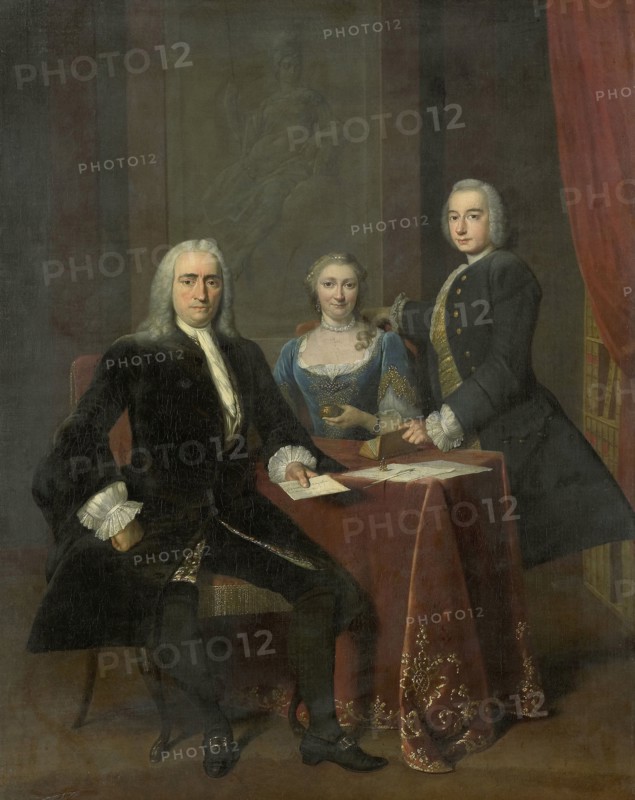 Family Group in an Interior, Frans van der Mijn, 1744