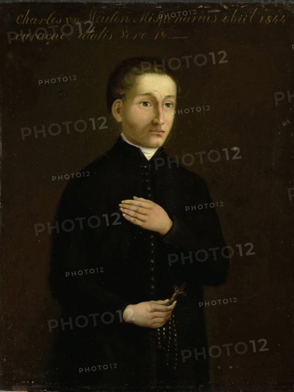 Portrait of Charles van der Meulen, Missionary to CuraÃ§ao, Anonymous, 1844 - 1849