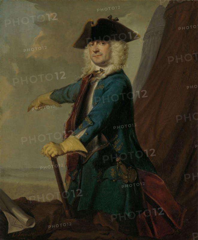 Gerrit Sichterman, 1688-1730, General - quartermaster of cavalry, colonel of the infantry regiment Orange Groningen, commander of Grave, Cornelis Troost, 1725