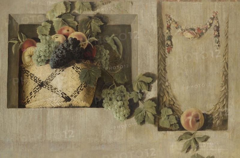 Still Life with Fruit and Flower Garlands, Jacob van Campen, 1645 - 1650