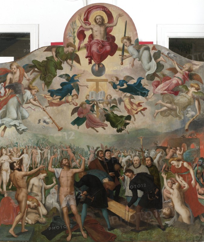 Last Judgment and the Burying of the Dead, circle of Bernard van Orley, c. 1560 - c. 1570