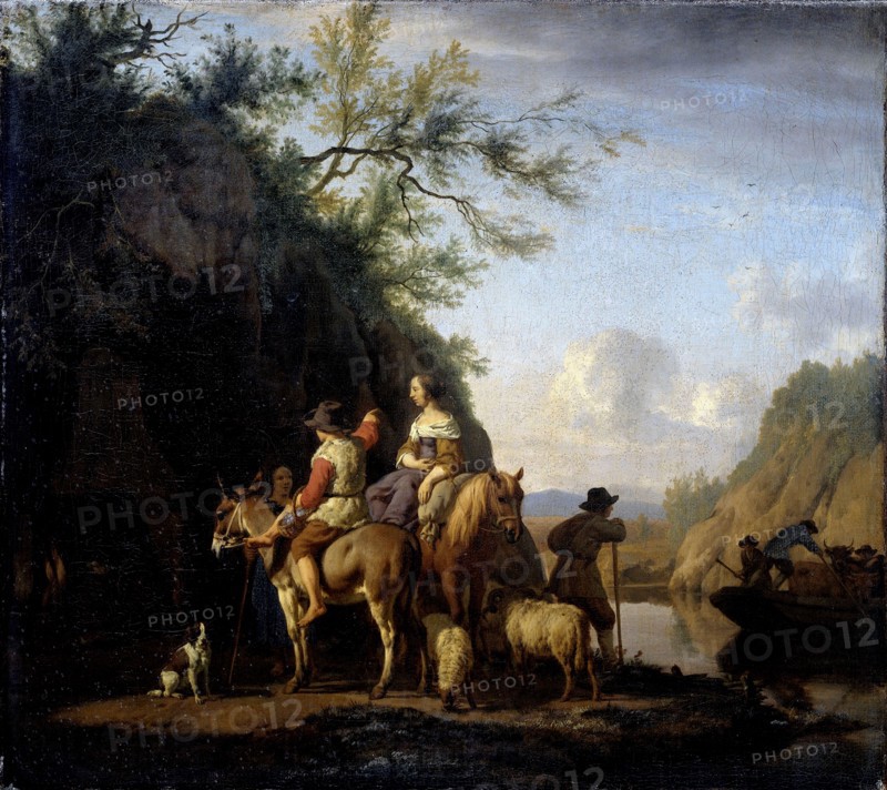 Ferry Boat, Adriaen van de Velde, 1666