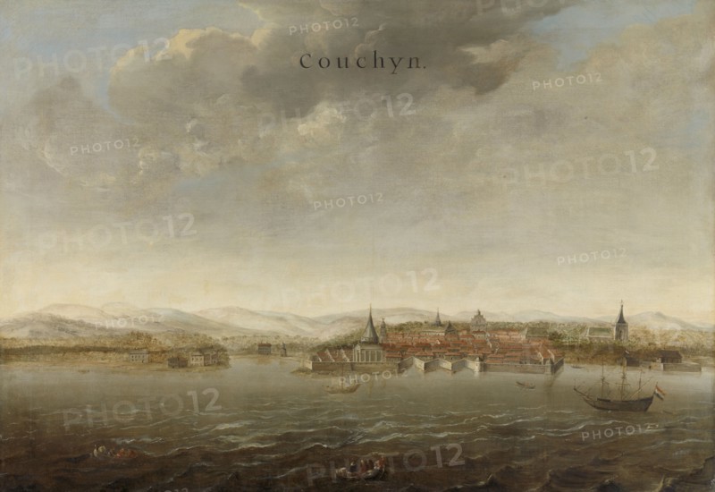 View of Cochin on the Malabar Coast of India, attributed to Johannes Vinckboons, c. 1662 - c. 1663