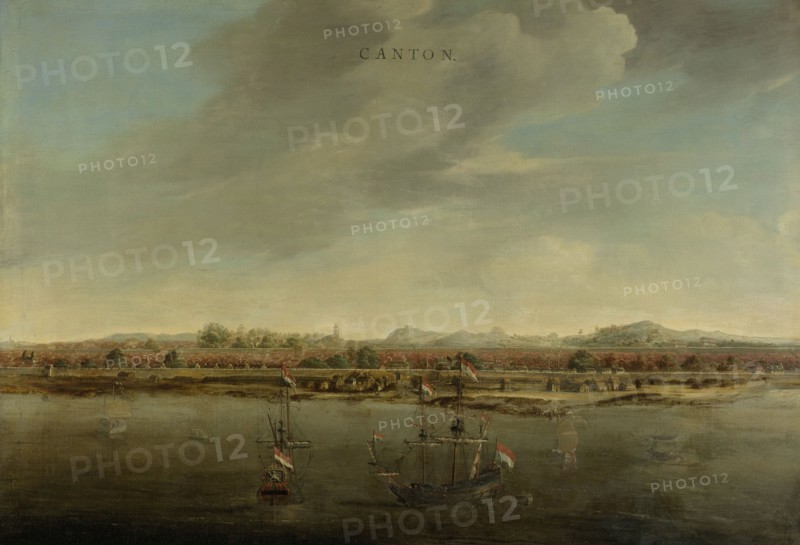 View of Canton in China, attributed to Johannes Vinckboons, c. 1662 - c. 1663