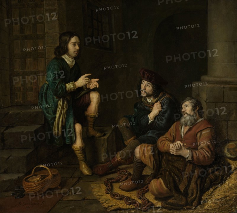 Joseph Interprets the Dreams of the Baker and the Butler, Jan Victors, 1648