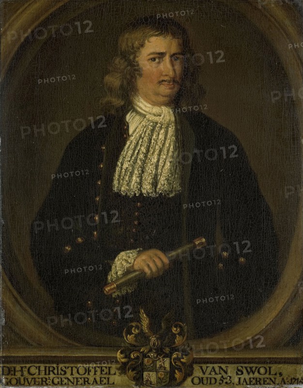 Portrait of Christoffel van Swoll, Swol, Zwol, Governor-General of the Dutch East Indies, copy after Hendrik van den Bosch, 1750 - 1800