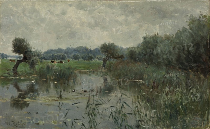 In the floodplains of the IJssel, The Netherlands, Willem Roelofs, I, 1870 - 1897